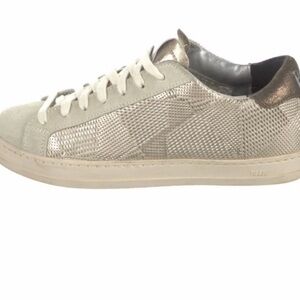 P448 Women's Silver and White Sneakers